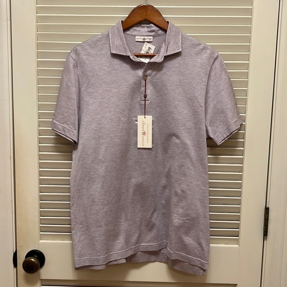 Luciano Barbera Other - 🎉HP🎉 Luciano Barbera Mens Polo T-Shirt in Light Purple